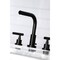 Kingston Brass FSC8950CML Manhattan Widespread Bathroom Faucet W/ Brass Pop-Up, Black FSC8950CML - alternate 6
